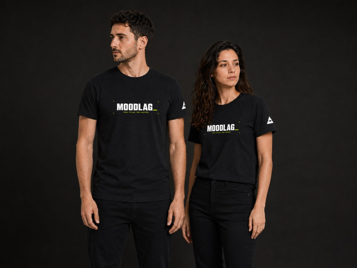 Tee - MoodLag_ Basic F — T-shirt MOODLAG noir, vue 2, hero