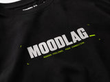 Tee - MoodLag_ Basic F — T-shirt MOODLAG noir, vue 3, détail impression
