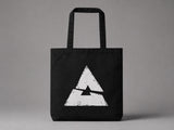 Tote - MoodLag_ Basic G — Tote bag MOODLAG noir, vue 3, face logo