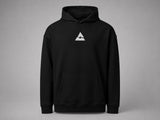 Hoodie - MoodLag_ Basic A — sweat à capuche MOODLAG noir, vue 4, face sur fond clair