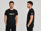 Tee - MoodLag_ Basic F — T-shirt MOODLAG noir, vue 6, porté homme