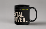 Mug - Mental Layover_ (B) — mug céramique noir, motif avion et drapeau jaune, vue 6, packshot